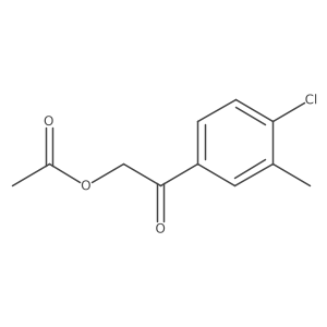 2-(4-Chloro-3-methylphenyl)-2-oxoethyl acetate Structure