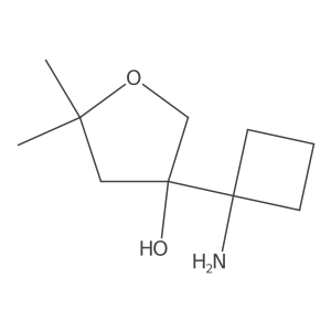 3-(1-Aminocyclobutyl)-5,5-dimethyloxolan-3-ol结构式