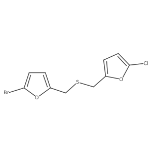 2-({[(5-Bromofuran-2-yl)methyl]sulfanyl}methyl)-5-chlorofuran Structure