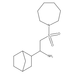 2-(Azepane-1-sulfonyl)-1-{bicyclo[2.2.1]heptan-2-yl}ethan-1-amine Structure