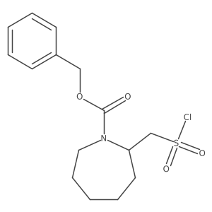 Benzyl 2-[(chlorosulfonyl)methyl]azepane-1-carboxylate Structure