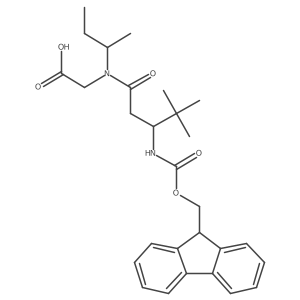 2-[N-(butan-2-yl)-3-({[(9H-fluoren-9-yl)methoxy]carbonyl}amino)-4,4-dimethylpentanamido]acetic acid Structure