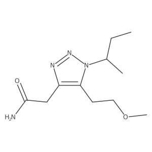 2-[1-(butan-2-yl)-5-(2-methoxyethyl)-1H-1,2,3-triazol-4-yl]acetamide结构式