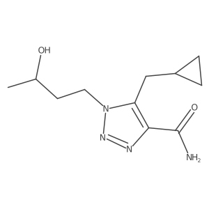 5-(cyclopropylmethyl)-1-(3-hydroxybutyl)-1H-1,2,3-triazole-4-carboxamide结构式