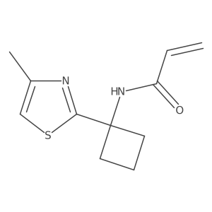 N-[1-(4-Methyl-1,3-thiazol-2-yl)cyclobutyl]prop-2-enamide Structure
