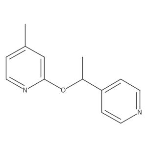 4-Methyl-2-[1-(pyridin-4-yl)ethoxy]pyridine结构式