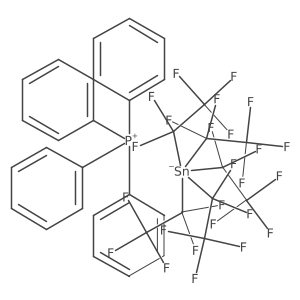 Tetraphenylphosphonium pentakis(pentafluoroethyl)stannate结构式