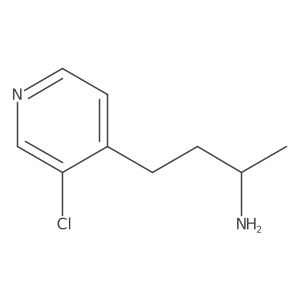 (2S)-4-(3-chloropyridin-4-yl)butan-2-amine结构式