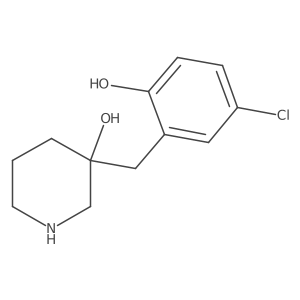 3-[(5-Chloro-2-hydroxyphenyl)methyl]piperidin-3-ol Structure