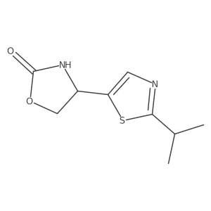 4-[2-(Propan-2-yl)-1,3-thiazol-5-yl]-1,3-oxazolidin-2-one结构式