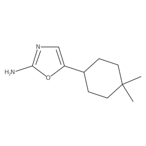 5-(4,4-Dimethylcyclohexyl)-1,3-oxazol-2-amine结构式