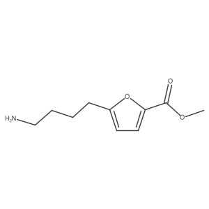 Methyl 5-(4-aminobutyl)furan-2-carboxylate结构式