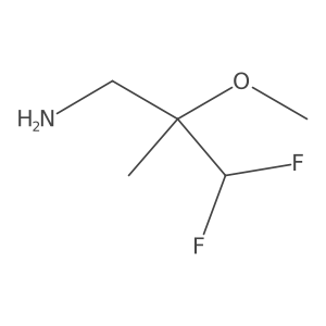 3,3-Difluoro-2-methoxy-2-methylpropan-1-amine Structure