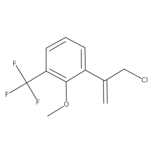 1-(3-Chloroprop-1-en-2-yl)-2-methoxy-3-(trifluoromethyl)benzene Structure