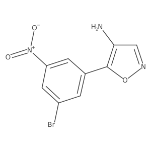 5-(3-Bromo-5-nitrophenyl)-1,2-oxazol-4-amine Structure