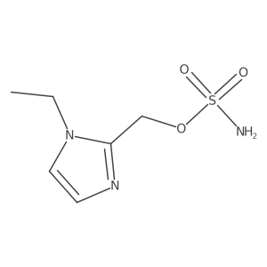 (1-ethyl-1H-imidazol-2-yl)methyl sulfamate结构式
