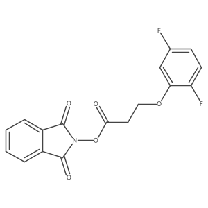 1,3-dioxo-2,3-dihydro-1H-isoindol-2-yl 3-(2,5-difluorophenoxy)propanoate结构式