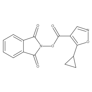 1,3-dioxo-2,3-dihydro-1H-isoindol-2-yl 5-cyclopropyl-1,2-oxazole-4-carboxylate结构式