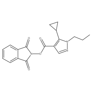 1,3-dioxo-2,3-dihydro-1H-isoindol-2-yl 5-cyclopropyl-1-propyl-1H-pyrazole-4-carboxylate Structure