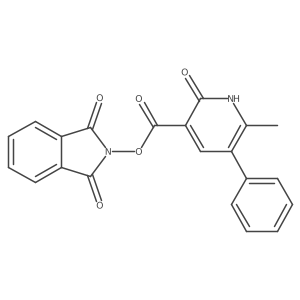1,3-dioxo-2,3-dihydro-1H-isoindol-2-yl 6-methyl-2-oxo-5-phenyl-1,2-dihydropyridine-3-carboxylate Structure