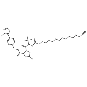 (S,R,S)-AHPC-CO-PEG4-propargyl结构式
