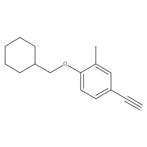 1-Cyclohexylmethoxy-4-ethynyl-2-methylbenzene结构式