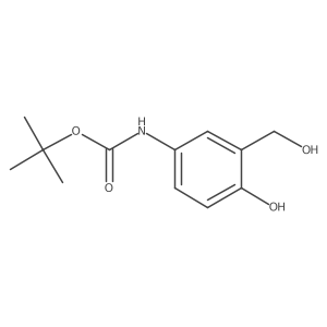 tert-butyl N-[4-hydroxy-3-(hydroxymethyl)phenyl]carbamate结构式