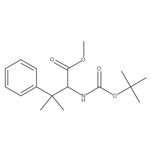 Methyl (s)-2-((tert-butoxycarbonyl)amino)-3-methyl-3-phenylbutanoate结构式