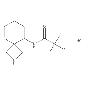 2,2,2-Trifluoro-N-(5-oxa-2-azaspiro[3.5]nonan-9-yl)acetamide;hydrochloride Structure