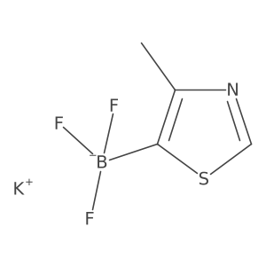 Potassium trifluoro(4-methylthiazol-5-yl)borate结构式