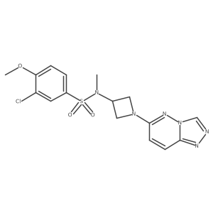 N-(1-([1,2,4]triazolo[4,3-b]pyridazin-6-yl)azetidin-3-yl)-3-chloro-4-methoxy-N-methylbenzenesulfonamide Structure