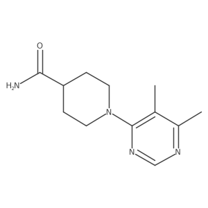 1-(5,6-Dimethylpyrimidin-4-yl)piperidine-4-carboxamide Structure