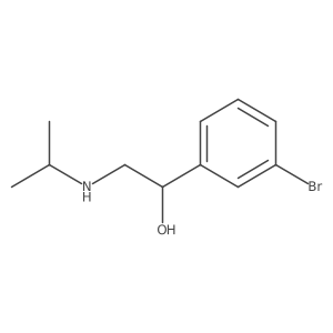 3-Bromo-I+/--[[(1-methylethyl)amino]methyl]benzenemethanol结构式