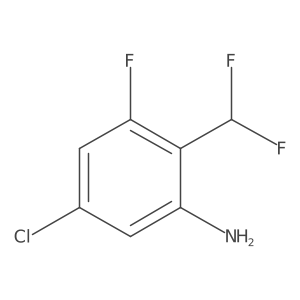 5-Chloro-2-(difluoromethyl)-3-fluoroaniline Structure