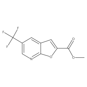 Methyl 5-(trifluoromethyl)furo[2,3-b]pyridine-2-carboxylate结构式
