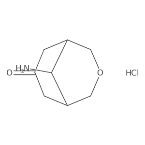 9-Amino-3-oxabicyclo[3.3.1]nonan-7-one hydrochloride Structure