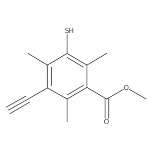 Methyl 3-ethynyl-2,4,6-trimethyl-5-sulfanylbenzoate Structure