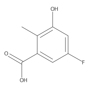 5-Fluoro-3-hydroxy-2-methylbenzoic acid结构式