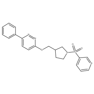 3-Phenyl-6-{[1-(pyridine-3-sulfonyl)pyrrolidin-3-yl]methoxy}pyridazine Structure
