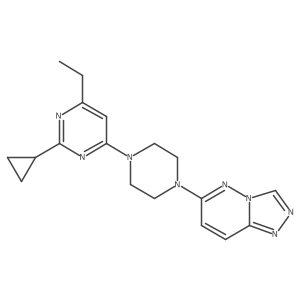 2-Cyclopropyl-4-ethyl-6-(4-{[1,2,4]triazolo[4,3-b]pyridazin-6-yl}piperazin-1-yl)pyrimidine Structure