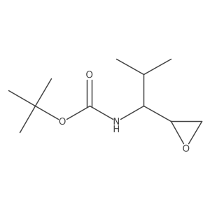 Tert-butyl N-[(1R)-2-methyl-1-[(2R)-oxiran-2-yl]propyl]carbamate结构式