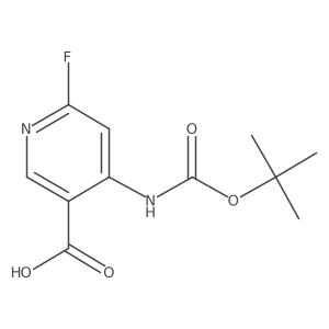 4-{[(Tert-butoxy)carbonyl]amino}-6-fluoropyridine-3-carboxylic acid结构式