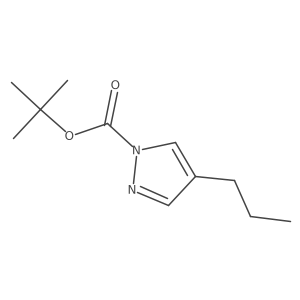tert-butyl 4-propyl-1H-pyrazole-1-carboxylate结构式