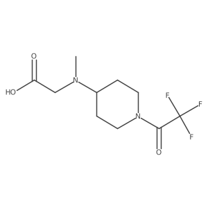 2-{Methyl[1-(trifluoroacetyl)piperidin-4-yl]amino}acetic acid结构式