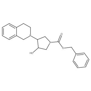 Benzyl 3-hydroxy-4-(1,2,3,4-tetrahydroisoquinolin-2-yl)pyrrolidine-1-carboxylate Structure