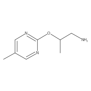 2-[(5-Methylpyrimidin-2-yl)oxy]propan-1-amine Structure
