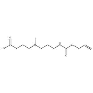 4-[Methyl(3-{[(prop-2-en-1-yloxy)carbonyl]amino}propyl)amino]butanoic acid Structure