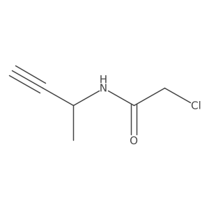 2-Chloro-N-(1-methyl-2-propyn-1-yl)acetamide结构式