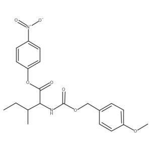 L-Isoleucine, N-[[(4-methoxyphenyl)methoxy]carbonyl]-, 4-nitrophenyl ester结构式