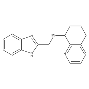 N-(1H-benzimidazol-2-ylmethyl)-5,6,7,8-tetrahydro-8-quinolinamine结构式